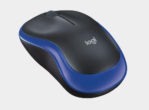  M185, Logitech, Mouse, Wireless Mouse M185 - BLUE - 2.4GHZ  DPI 1000±  1xAA .