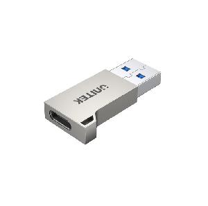 A1034NI,UNITEK USB-A 5Gbps Male to USB-C Female Adapter, Silver Color, UNITEK Blister