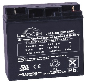 LP12-18, LEOCH Rechargable Battery (12V18AH) 181.5*77*167.5*167.5MM T3