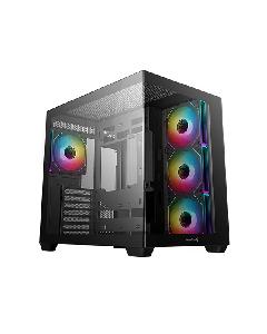 CG530 4F Deepcool, ITX/Micro-ATX/ATX , USB3.0×2、Gen2 Type-C x1、Audio/Mi,  tempered glass Side: 3×120mm Side: 3×120mm PWM+ARGB
