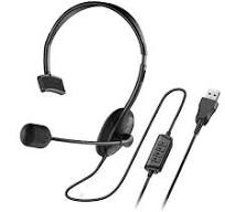 HS-100U,BLACK,Genius USB  headset 