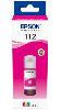  112 - C13T06C34A, EPSON, Ink, Pigment Magenta Bottle 70ml, 6,000 pages.