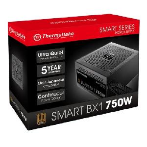 Smart BX1 750W, Thermaltake,Power Supply 750W, 80 PLUS Bronze, 12cm Hydraulic bearing fan,EU,230V, PS-SPD-0750NNSABE-1