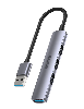 H1208A, UNITEK 4-in-1 USB-A 5Gbps Hub (3x480Mbs 1x5Gbs 3,0), Slim, Space Grey H1208A, UNITEK 4-in-1 USB-A 5Gbps Hub (3x480Mbs 1x5Gbs 3,0), Slim, Space Grey
