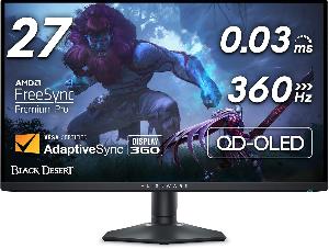 Alienware Dell AW2725DF 26.7" Quantom-Dot OLED WQHD (2560x1440) 360Hz 0.03Ms, HDMI/DP/USB 3.2 Gen1, Height/Tilt/Swivel/Pivot