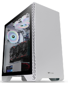 S300 TG Snow, THERMALTAKE, CASE, White, ATX, 1x120mm Fan, AIO 360mm, air 170mm, GPU 360mm, 2x3.5”, USB 3.0x1, USB 2.0x2, Aud  S300 TG Snow, THERMALTAKE, CASE, White, ATX, 1x120mm Fan, AIO 360mm, air 170mm, GPU 360mm, 2x3.5”, USB 3.0x1, USB 2.0x2, Aud