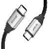 C14082ABK,UNITEK 1M, Full Featured USB-C Male to Male Cable with Data 10Gbps / PD 100W, D4K60Hz,Grey