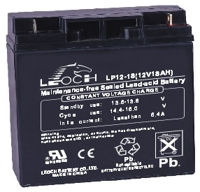  LP12-18, LEOCH, Rechargeable Battery, (12V18AH) 181.5*77*167.5*167.5MM T3.