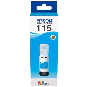  115 - C13T07D24A, EPSON, Ink, Cyan Bottle 70ml, 6,200 pages.