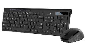  SlimStar 8230, Genius, Keyboard, Wireless BT keyboard and mouse combo-Dual mode with Bluetooth and 2.4Ghz, BLACK.
