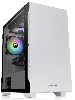 S100 TG, ThermalTake, Snow White, Tempered Glass, 120mm Standard Fan*1, (CA-1Q9-00S6WN-00) CA-1Q9-00M1WN-00