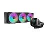 MYSTIQUE 360 ARGB DeepCool Liquid Cooler, Pump Speed: 3400 RPM,120mm Fan Speed 2400 RPM, 72.04 CFM LGA1851/1700/1200, AM5/AM4