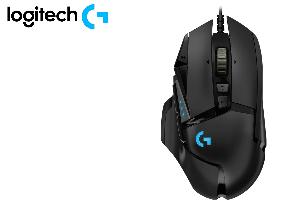 G502 HERO Logitech High Performance Gaming Mouse, 100–25,600 DPI, 11 Buttons, RGB, 2.1m USB, 1Y, (L910-005470)