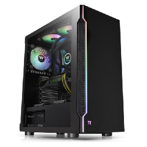 H200 TG RGB, ThermalTake, Black, Tempered Glass*1/120mm Standard fan *1, CA-1M3-00M1WN-00