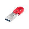  UM2, NETAC, Flash Memory, 128GB USB3.2 Red.