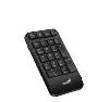  NumPad 1000, GENIUS, Keyboard, Portable Numberpad with Palm Rest, Wireless,  BLACK.