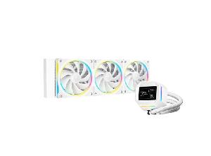  LM360 WH, DEEPCOOL, Liquid AIO Cooler, Universal, 402mm, TDP 300W, PWM 2500~3400RPM, ≤36.07dB, 4+4+3-pin+9pin USB, ARGB, Whi