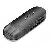 CLFB0 Vention 2-in-1 USB 3.0 A Card Reader(SD+TF) Black Single Drive Letter
