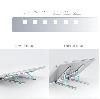 OT155SL, UNITEK Adjustable Laptop Stand, Size: 240*164*4MM, Silver, with a Carry Bag, Unitek Gift Box OT155SL, UNITEK Adjustable Laptop Stand, Size: 240*164*4MM, Silver, with a Carry Bag, Unitek Gift Box