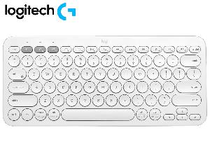  K380S, Logitech, Keyboard, PEBBLE KEYS 2, Bluetooth, TONAL ROSE.