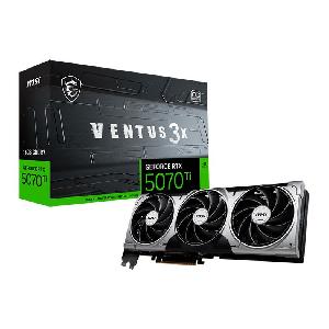 RTX5070Ti, MSI Graphic card GeForce RTX 5070 Ti 16GB GDDR7 VENTUS 3X OC 256-bit, 3xDP, 1-HDMI, 16-pin