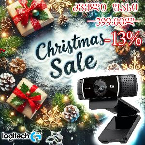 C922 Pro, Logitech Stream Webcam,  1080p/30 fps, 3 pixel, Mic, USB 1.5 m, BLACK L960-001088