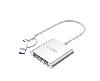 Y-9313D, UNITEK 3 Ports USB3.0 Card Reader With USB-C Adapter Y-9313D, UNITEK 3 Ports USB3.0 Card Reader With USB-C Adapter