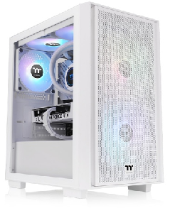 Versa H16 TG ARGB Snow, ThermalTake, White, Tempered Glass, 120mm ARGB Lite White Fan*3, CA-1Y8-00S6WN-01