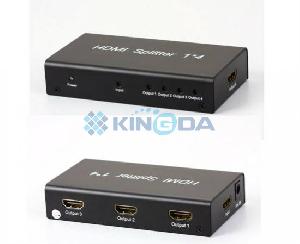 KDSP0104, Kingda, HDMI Splitter1x4,with 3Dsupport,with power supply