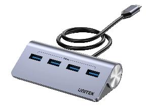  H1337BGY01, UNITEK, USB HUB, USB-C 5Gbps Hub (Type C To 4*USB-A 5Gbps).