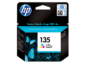 C8766HE, HP 135, Tri-Color Ink  Cartridge