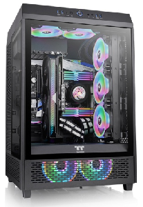  The Tower 500, THERMALTAKE, CASE, Black, E-ATX, 2x120mm Fans, AIO 360mm, air 275mm, GPU 355mm, 8x3.5”, Type-C, USB 3.0x4, Au