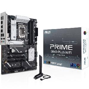  PRIME B860-PLUS WIFI, ASUS, MB, LGA1851, 4 x DIMM slots, max. 256GB, DDR5, 2 x M.2 slots and 4 x SATA 6Gb/s ports, .