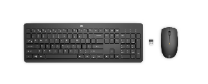  HP 230, HP, Wireless Mouse and Keyboard Combo, 2.4GHz, 1600 dpi, Black, 18H24AA.