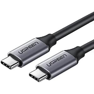 US161 UGREEN (50751)USB 3.1 Type C Male to Type C Male Cable Nickel Plating Aluminum Shell 1.5m Gray