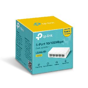 LS1005, TP-Link, 5-Port 10/100Mbps Desktop Switch RJ45 ports, 