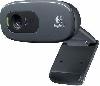 C270, LOGITECH HD Webcam 720p/30fps, pixel: 0.9, 55°,  USB	BLACK 1.5 m (L960-001063)