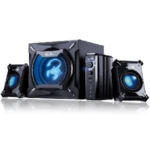  SW-G2.1 2000 II, Genius, Speaker, 45W (Subwoofer: 29W), 2.1 System for Gaming and Media, Wall-mountable, Black / Blue.