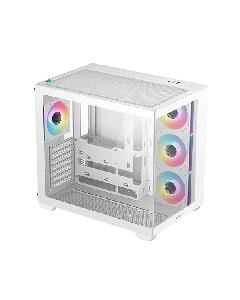 CG530 4F WH, DEEPCOOL, CASE, White, ATX, 4×PWM+ARGB120mm, AIO 360mm, Air 160mm, GPU 410mm, 3.5"x2, USB3.0×2 + Gen2 C×1, Audi