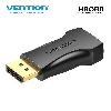 VENTION HBOB0 DisplayPort Male to HDMI Female Adapter Black (DP to HDMI) 1080P at 60Hz