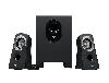 Z313 LOGITECH  Speaker System 2.1- Black - 3.5mm input, Total Watt (RMS) 25 W, woofer 15W, Sat. 2 x 5 W(L980-000413)