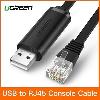 CM204 UGREEN  USB to RJ45 Console RS232 Cable Serial Adapter for Router 1.5m USB RJ 45 (50773) CM204 UGREEN  USB to RJ45 Console RS232 Cable Serial Adapter for Router 1.5m USB RJ 45 (50773)