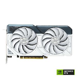 DUAL-RTX4060-O8G-EVO-WHITE, ASUS EVO 8GB DDR6, PCI Express 4.0,128-bit, HDMI, DisplayPort 90YV0JCB-M0NA00