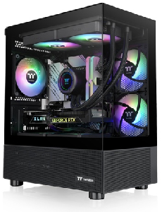 View 170 TG ARGB, ThermalTake, Black, Tempered Glass, 120mm ARGB Lite Fan*3, CA-1Z4-00M1WN-00