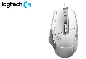 G502 X, Logitech gaming mouse, DPI 100–25,600,  89 grams USB 1.8m WHITE (L910-006146 )