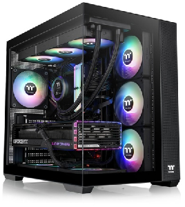 View 380 TG ARGB, ThermalTake, Black, Tempered Glass, 120mm ARGB Lite Fan*4, CA-1Z2-00M1WN-00