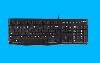  K120, LOGITECH, Keyboard, USB, RU/EN BLACK.