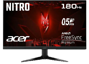 UM.QQ1EE.301 ACER NITRO  60CM 23.8" IPS FHD,180Hz ,178/178 ,1ms/0.5ms, 250 cd/m2 , 99% sRGB ,Speaker: 2Wx2,  2 xHDMI , 1xDP  