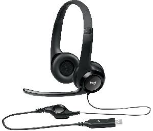  H390, Logitech, Headset, Noise-canceling mic, Control volume, USB 1.9 m, Black.