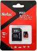 NT02P500PRO-064G-R, NETAC, Netac P500 Extreme Pro MicroSDXC 64GB V30/A1/C10 up to 100MB/s, retail pa